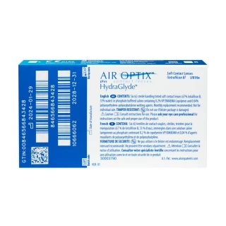 Air Optix Plus Hydraglyde (6 lentilles)