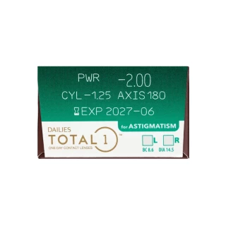 Dailies Total 1 for Astigmatism (30 φακοί)