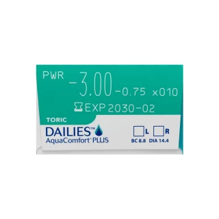 Dailies AquaComfort Plus Toric (30 lentillas)