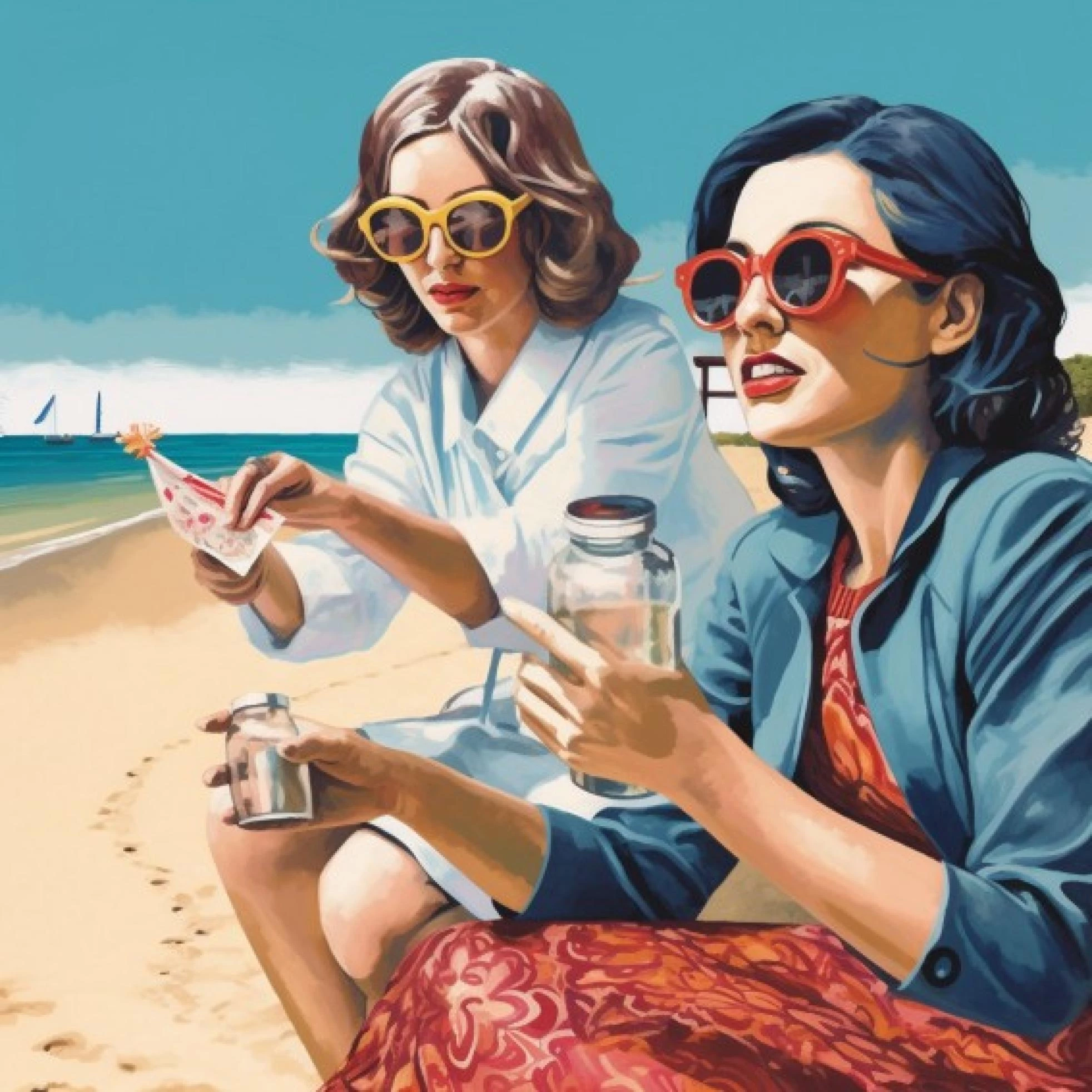 Kan ik contactlenzen op het strand dragen?
