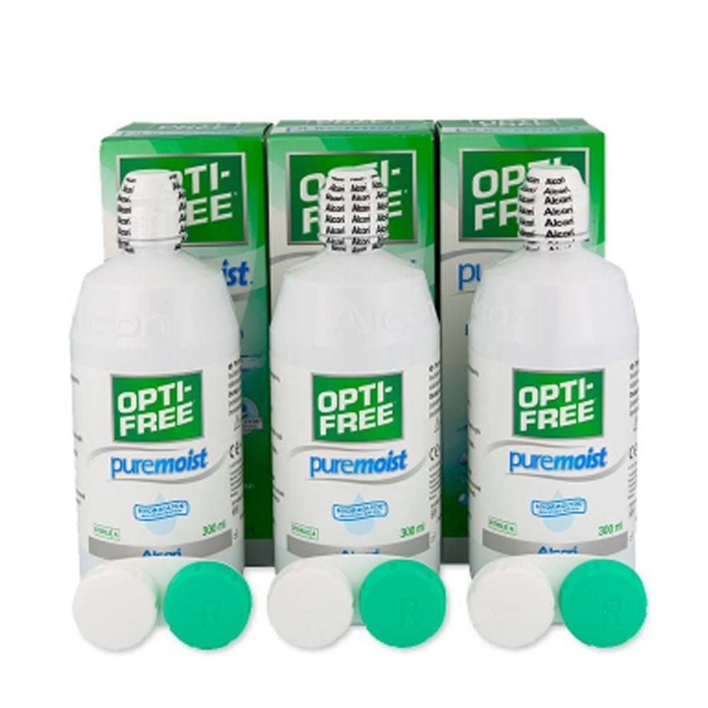Opti-Free PureMoist Paquete de Ventaja (3x300ml)