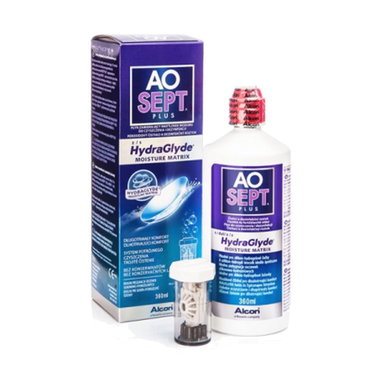 AOSept Plus HydraGlyde (360ml) - Lenzenvloeistof > | 123Optic.com