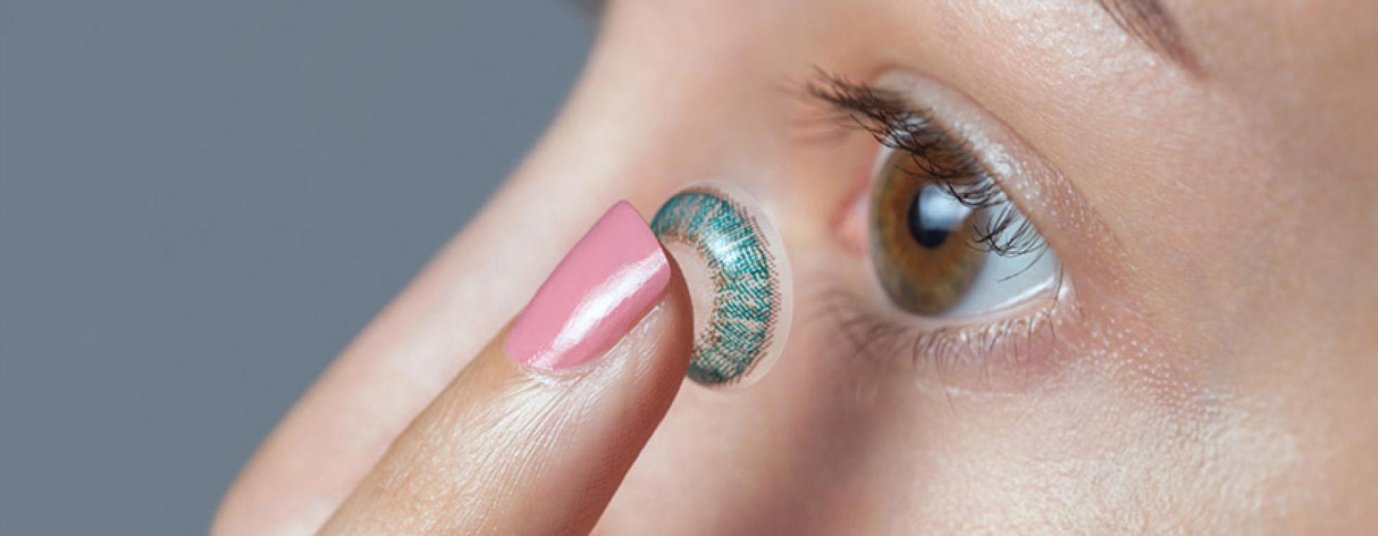 Farbige Silikon-Hydrogel Kontaktlinsen