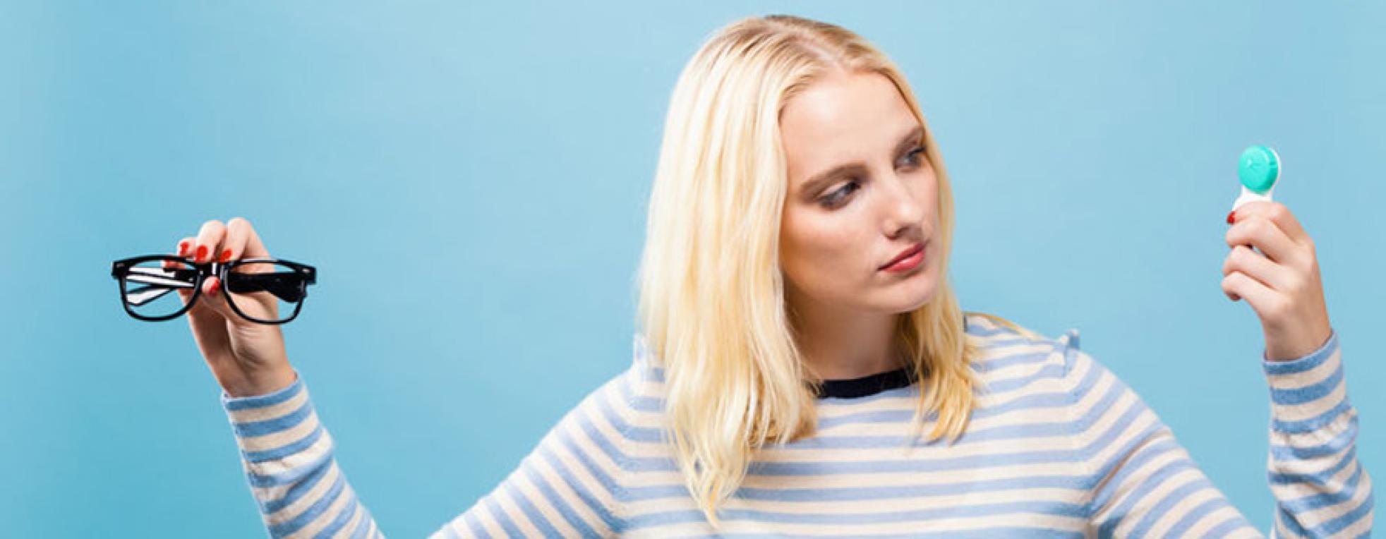 Von der Brille zur Kontaktlinse